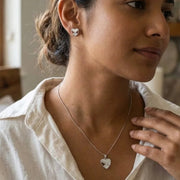 The Amora Geometric Mother-of-Pearl Heart Set