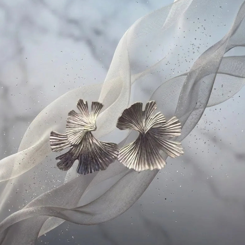 The Aurelia Fluted Petal Earrings