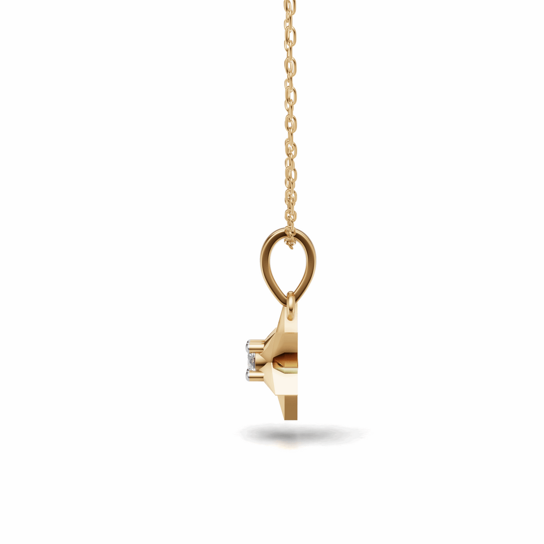 Sun Star Pendant - 18Kt Gold vermeil