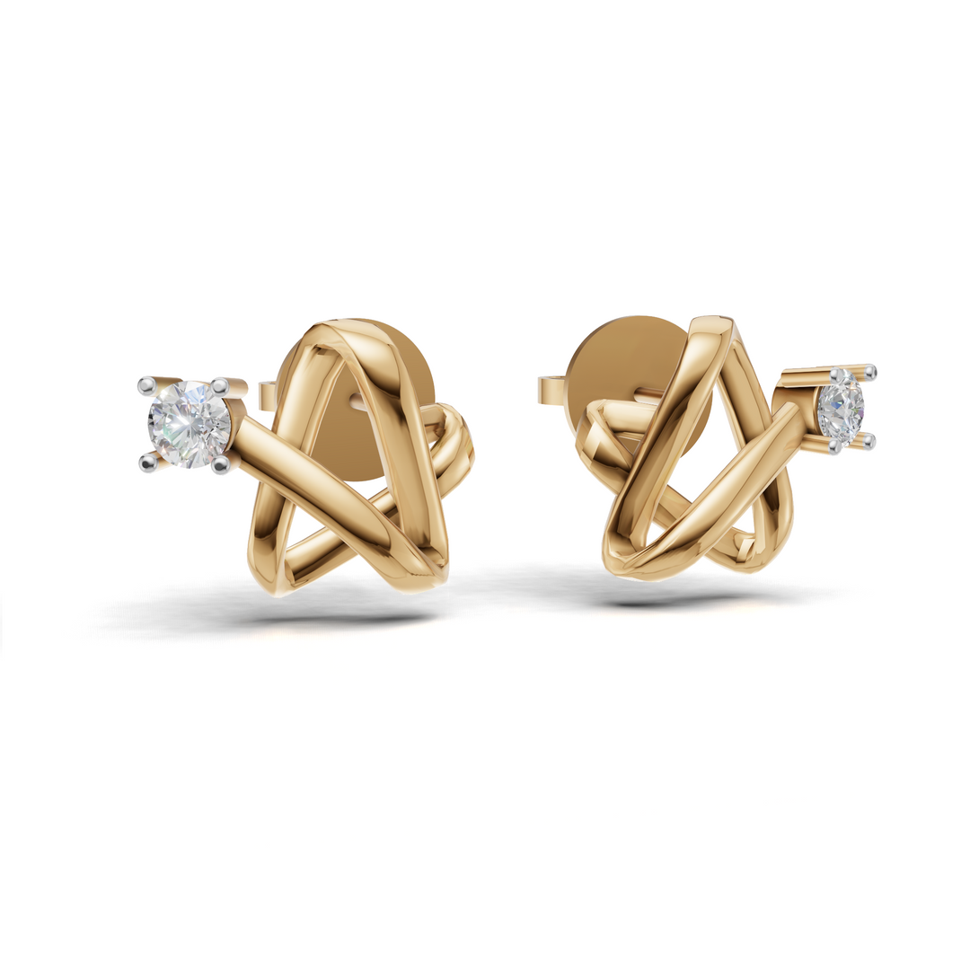 Super Star Earring - 18Kt Gold vermeil