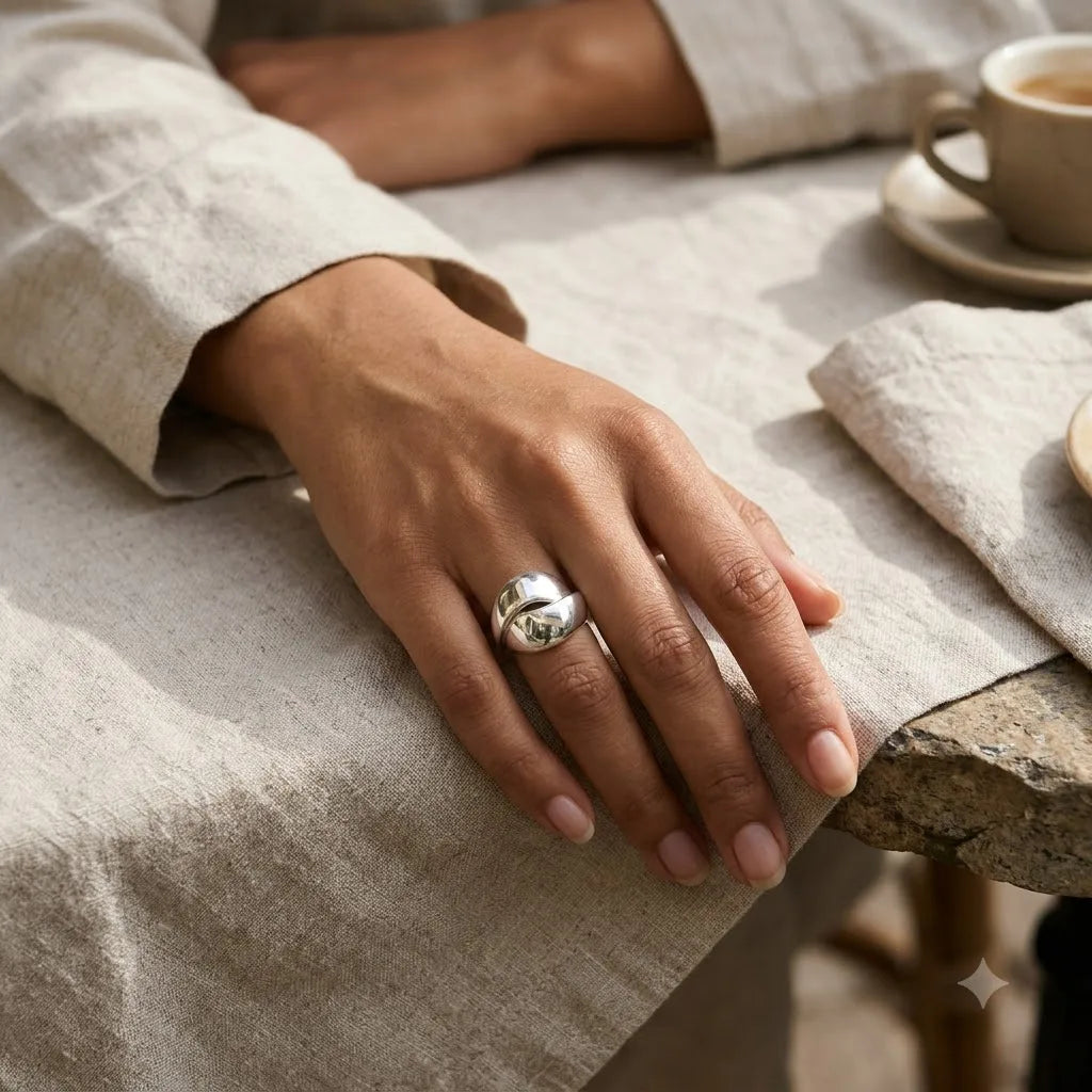 The Fluid Twist Statement Ring