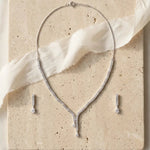 Load image into Gallery viewer, Celestial Duo Bar &amp; Drop Necklace Set