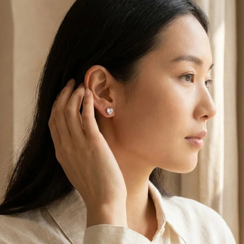 Heart Stud earring