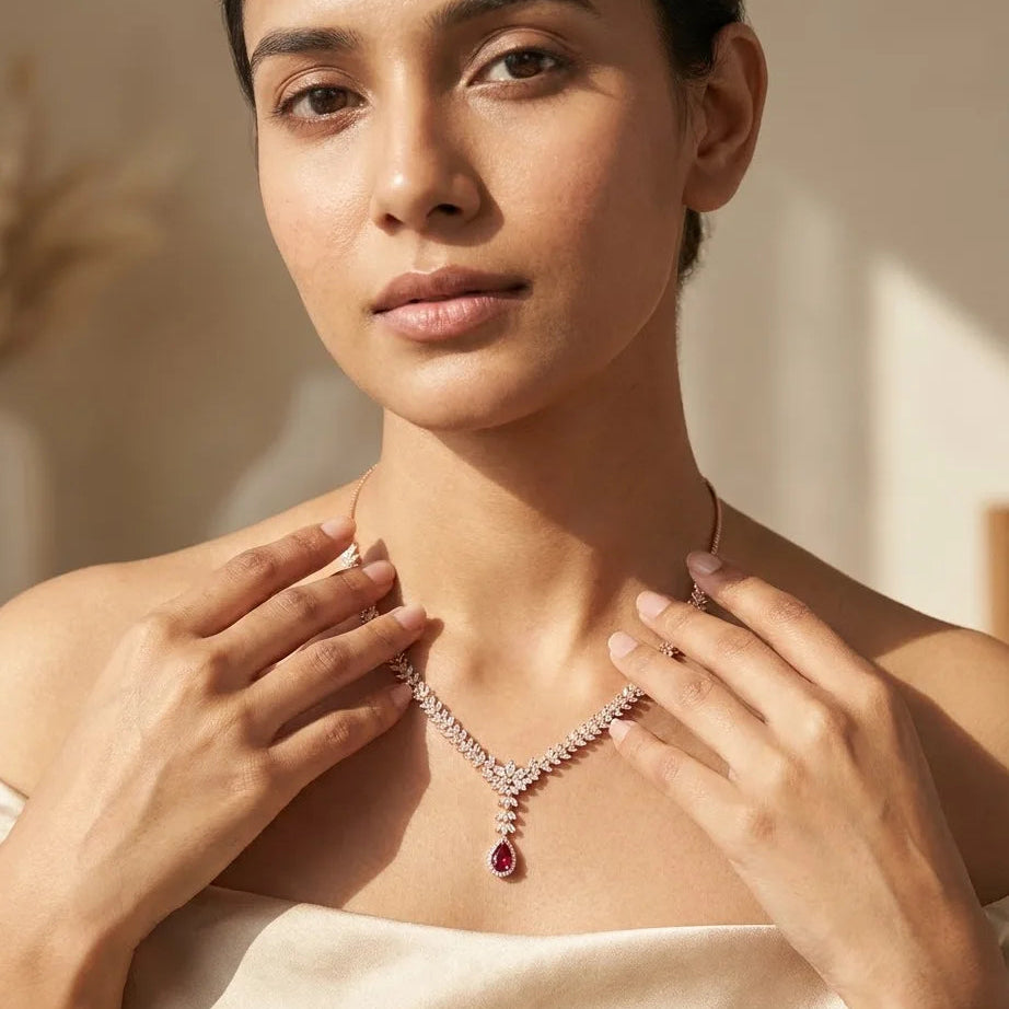 L'Étoile de Rubis Necklace Set