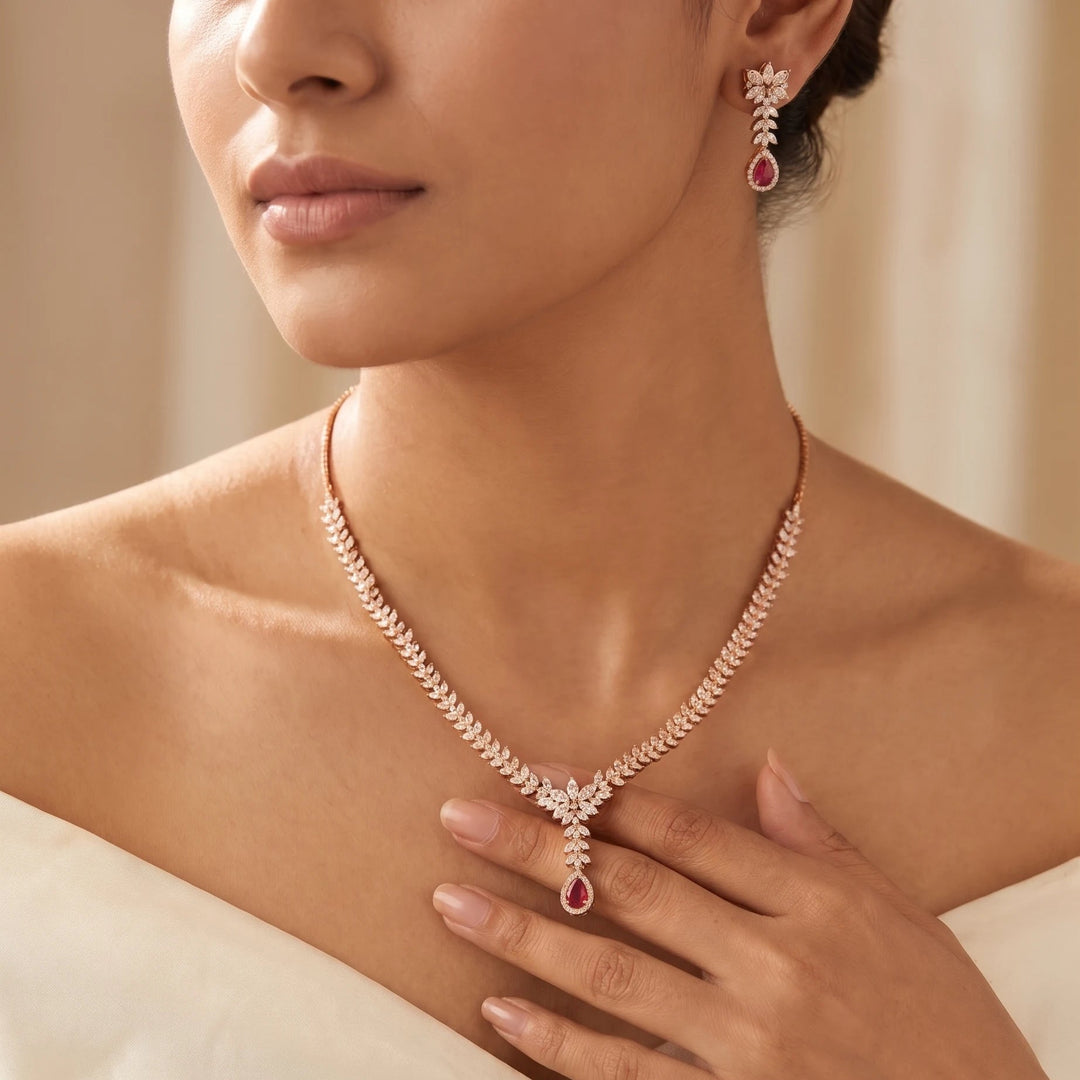 L'Étoile de Rubis Necklace Set
